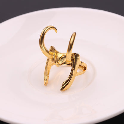 Simple Design Rocky Ring Jewelry Irregular Gold Fang Ring Finger Ring Jewelry